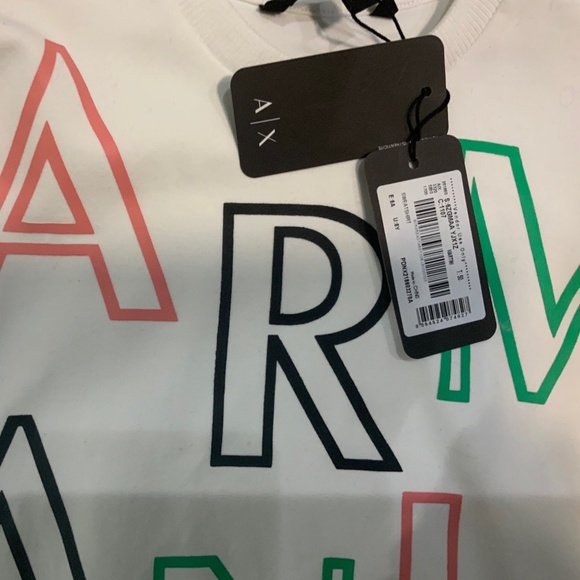 Armani Exchange Girls Multicolor Logo Sweatshirt - Picture 2 of 2